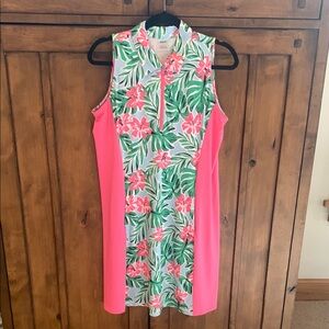 Fun Floral Jofit Golf Dress with Pink Panties